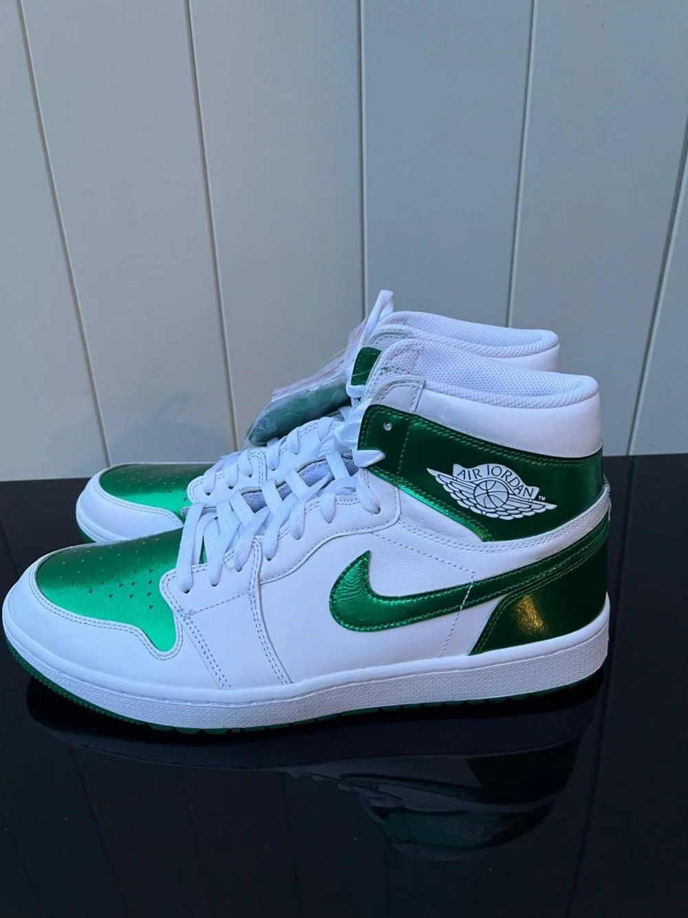 Air Jordan 1 High Golf Metallic Green Size 13 Men's Shoes NIB